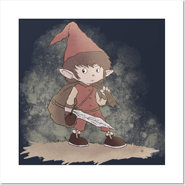 Little Elf Wall Art by NinoBalitaIllustration